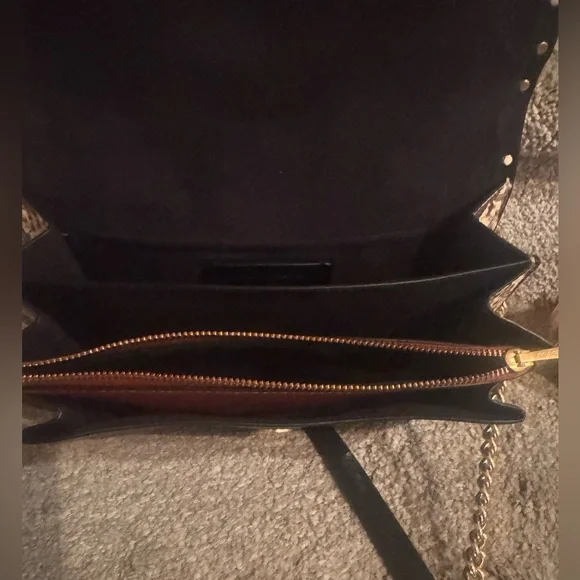 Stunning! COACH Klare Crossbody Bag coated Signature Canvas, leather snakeskin. - Picture 5 of 10